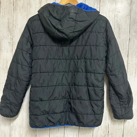 Cat & Jack Black Puffer Jacker Boys Size XL (16) - Picture 3 of 5